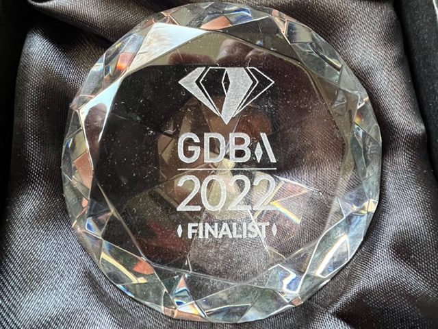 GDB Awards finalist trophy